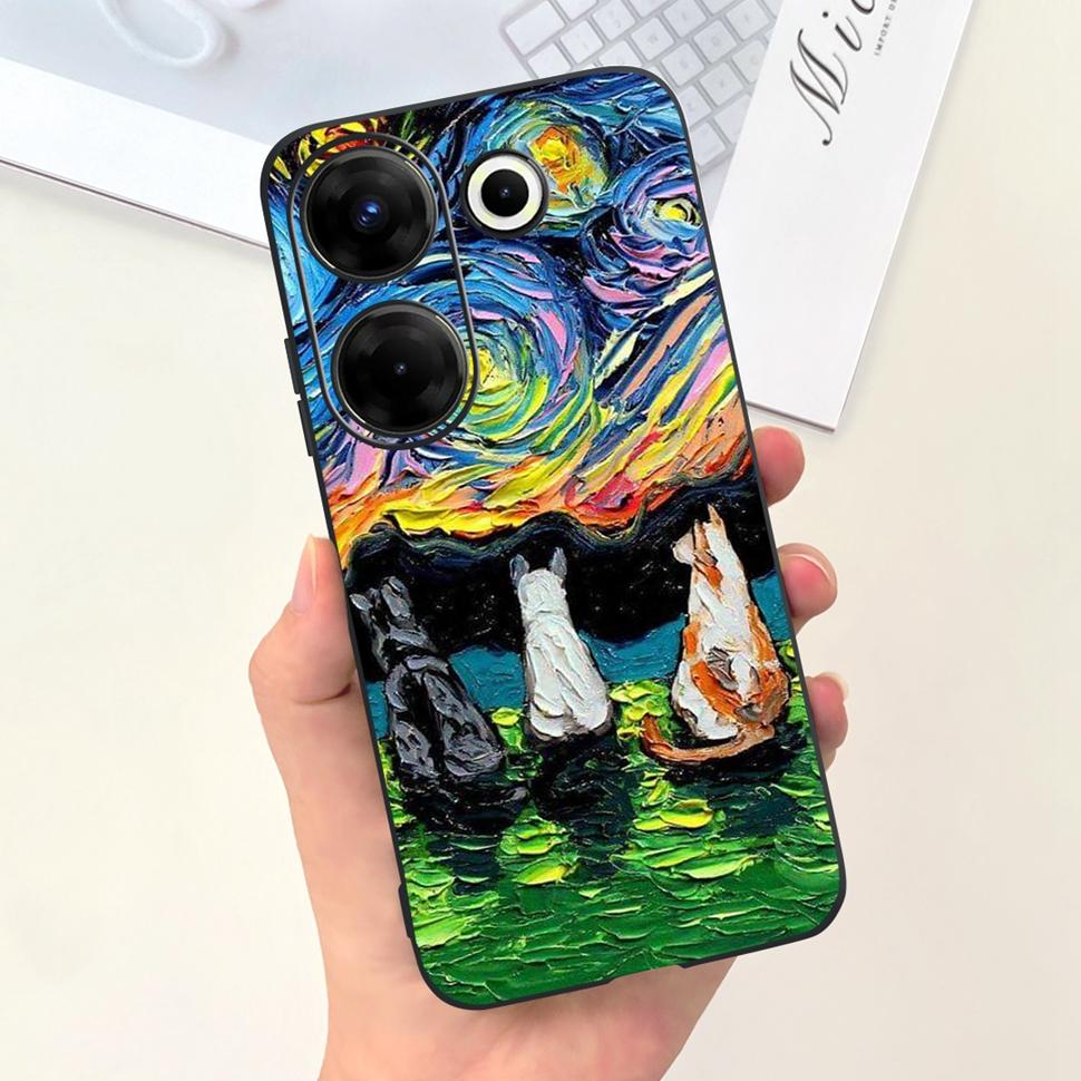 Чехол Для Tecno Camon 20 Pro 5G Модный Чехол Для Tecno Camon 19 Camon19 Camon20 Pro Мягкий Силиконовый Ударопрочный Чехол-Оболочка Для Телефона