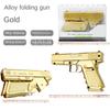 Новый складной игрушечный пистолет, модель пистолета, пистолет из сплава, мини-пистолет для взрослых, коллекция украшений, подарки на день рождения для детей и мальчиков