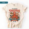 Kraken Takoyaki Shirt, Mythical Sea Monster T-Shirt, Japanese Food Tee, Octopus Graphic Shirt