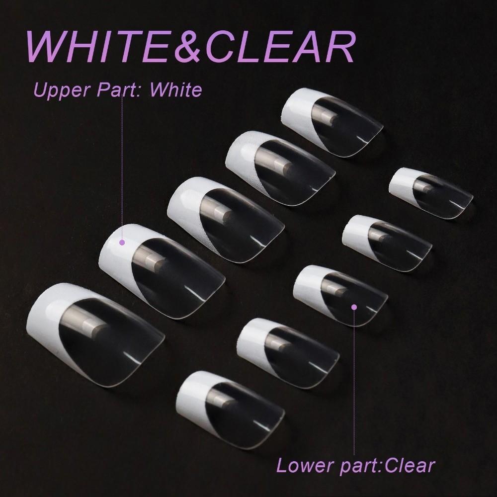 120Pcs High Clear Press on Nails Detachable Nail Tips New Fake Nail  Women