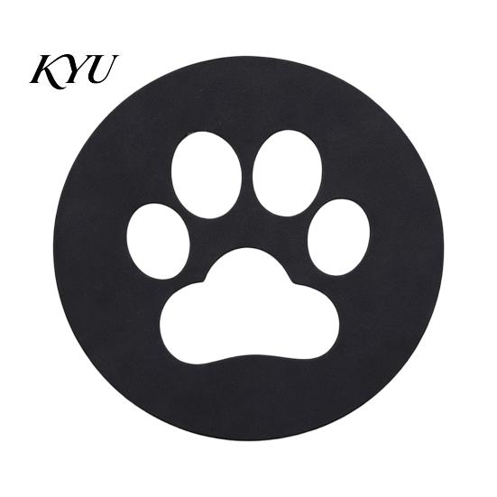 Decorative Desktop Coasters for Home Metal Drinks, Heat Resistant Hollow Carved Table Mats Gold Black Silver Decor Coffee Tea Cups, Modern Living Room