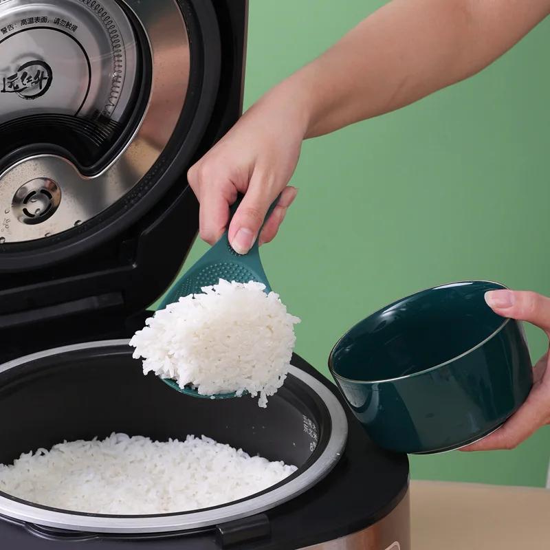 Ложка для риса из полипропилена с антипригарным покрытием из высокотемпературной нержавеющей стали Ложка для риса Бытовые кухонные принадлежности