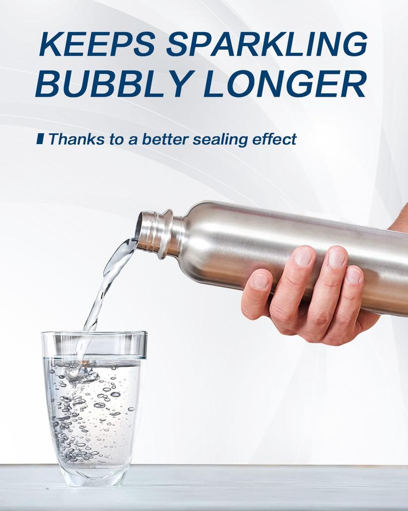 Бутылка Sunshine Land 23 унции для Sodastream Aqua Fizzi Art, термос, пригодный для мытья в посудомоечной машине, металлическая бутылка для воды из нержавеющей стали, сменные бутылки для газировки