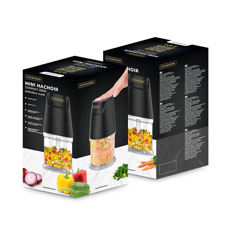 Мини-измельчитель Компактный 300 Вт Матовый Насадка De Kitchencook