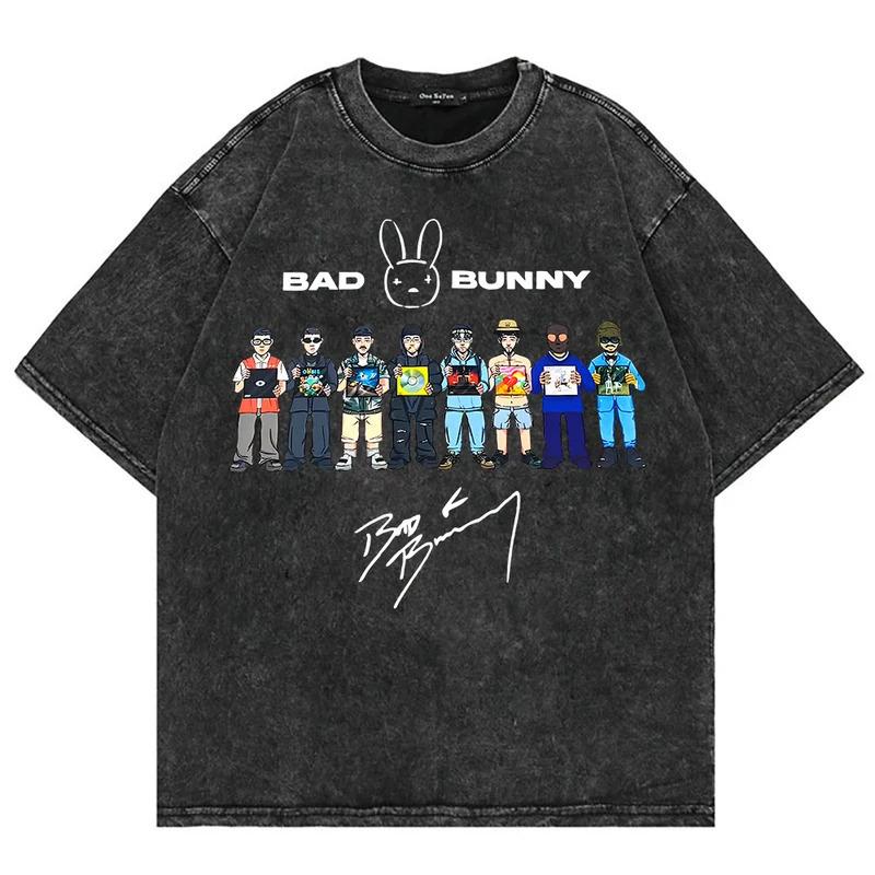 Fashion Personality T-Shirt Bad Bunny Deb í Tirar Más Fotos World Tour 2025