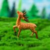 Plastic Crafts Sika Deer Figurines Mini Micro Landscape Ornaments Deer Miniature Statue  Bonsai