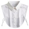 Formal False Collar Women Embroidery Faux Col Half Shirt Blouse Fake Collars Sweater Shirt Detachable Collars Accessories