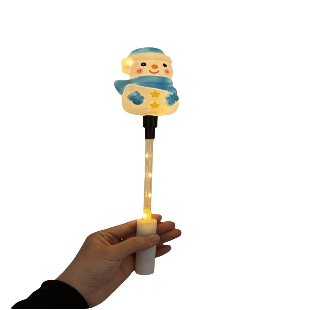 Santa Claus Handheld Glow Stick Tree Christmas Decoration Lights Light Up Wand Outdoor Party