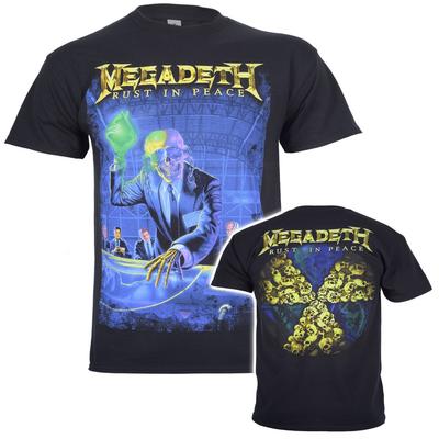 Футболка Megadeth Rust In Peace 30-летний юбилей Черная Новая Официальная