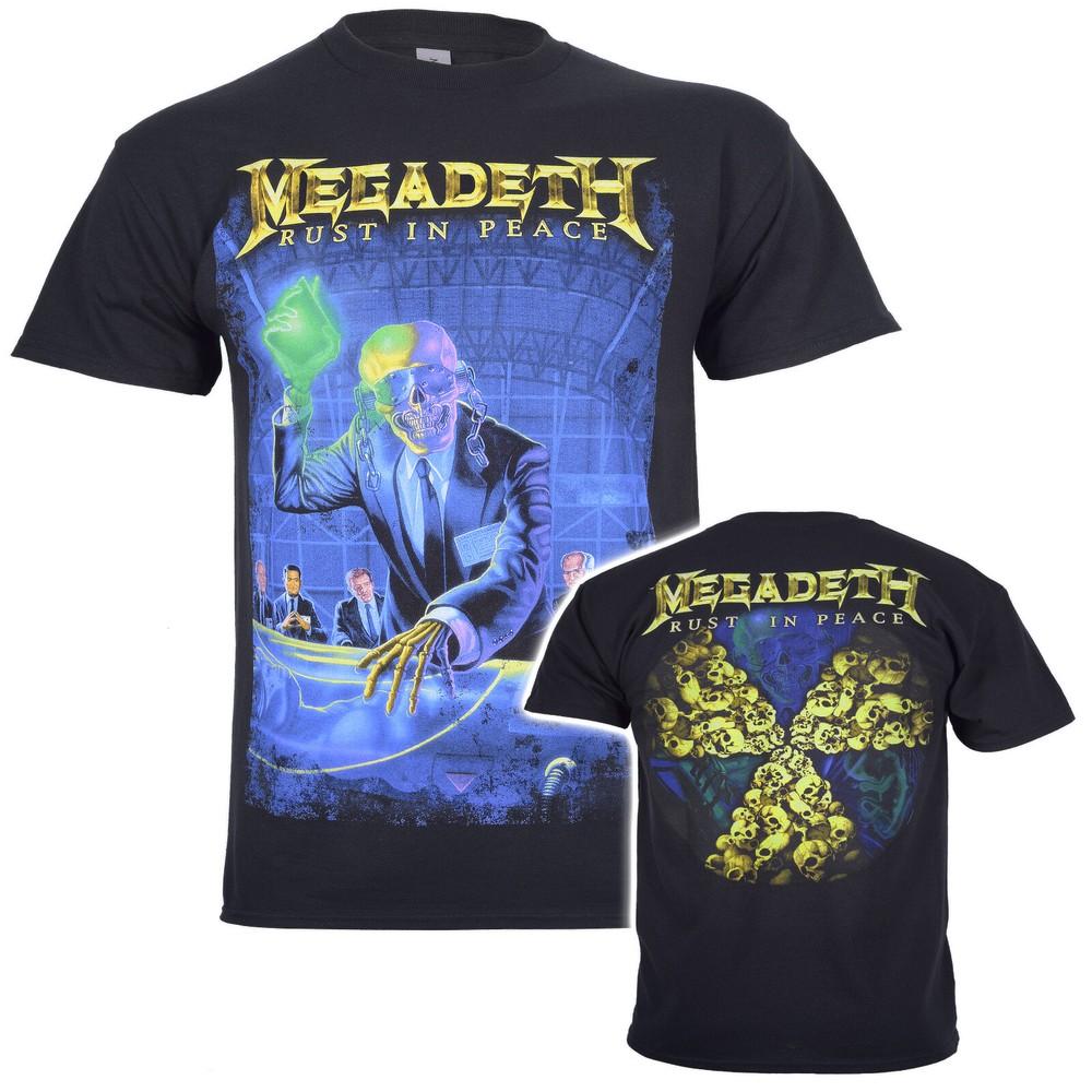Футболка Megadeth Rust In Peace 30-летний юбилей Черная Новая Официальная