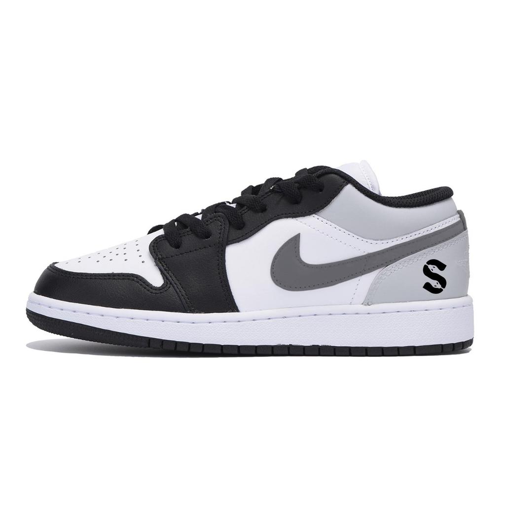 Jordan Air Jordan 1 Винтажные Баскетбольные Кроссовки Мужские Низкие Темно-серые 553558-131(Team85-S-BOXA)