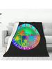 Aruba - One Happy Island Fashion Soft Warm Flannel Blanket Ralek Caribbean Sea Aruba One Happy Island Aruba Flag Aruban Flag I