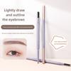 Double Head Eyebrow Pencil Waterproof Non-smudding Natural Three-dimensional Makeup Eyebrow Pencil Lasting Setting Student Fashion Women Cosmetics
