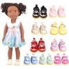 5Cm Pu Leather Bow Doil Shoes Boots For 14 Inch American& Exo Doll 1/6 Doll