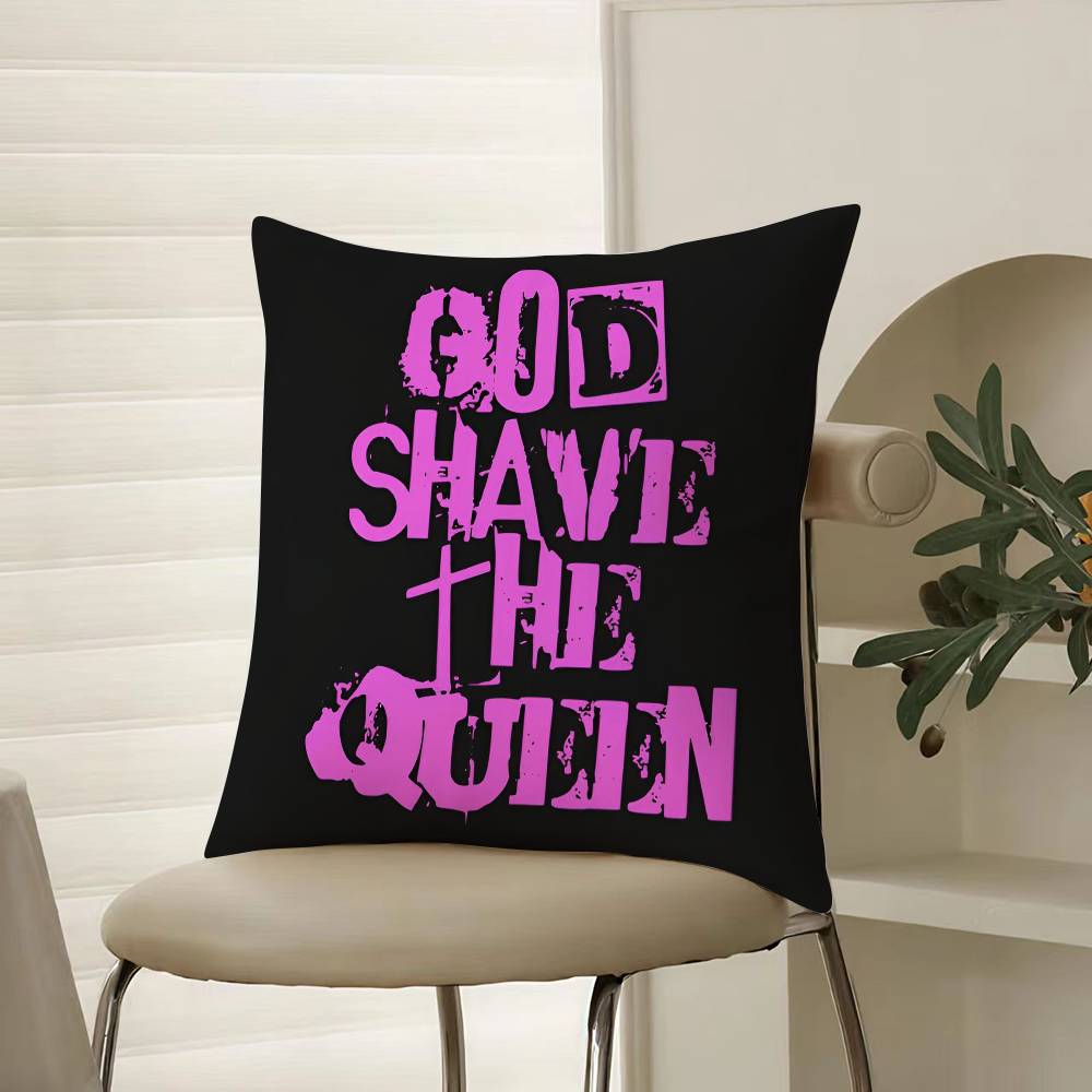 The Queen Fashionable And Luxurious Design Pillow Case Comfort Sofa Bed Silky elegant Invisible zipper Decorative cushion cover