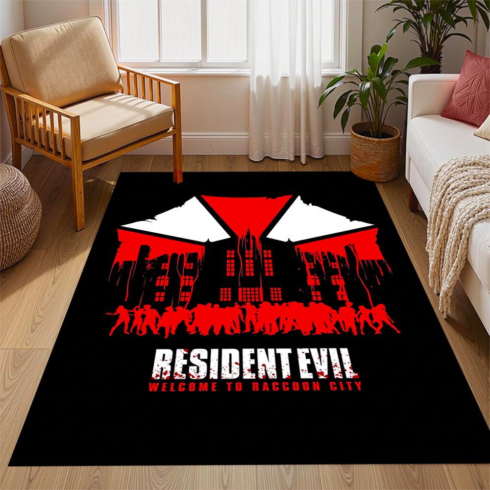 Resident Evil: Umbrella Horror Carpet Design for Dormitory Kitchen Playrooms Balcony Antislip Carpet Decorate Offices Gift for Festivals