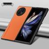 Vivo X Fold5 Роскошный кожаный бизнес-защитный чехол – Защита от падений, Однотонный дизайн с текстурой кожи