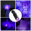 UV LED Flashlight 395nm Portable Mini Ultraviolet Torch Waterproof Zoomable Violet Light Pet Urine Scorpion Detector UV Lamp