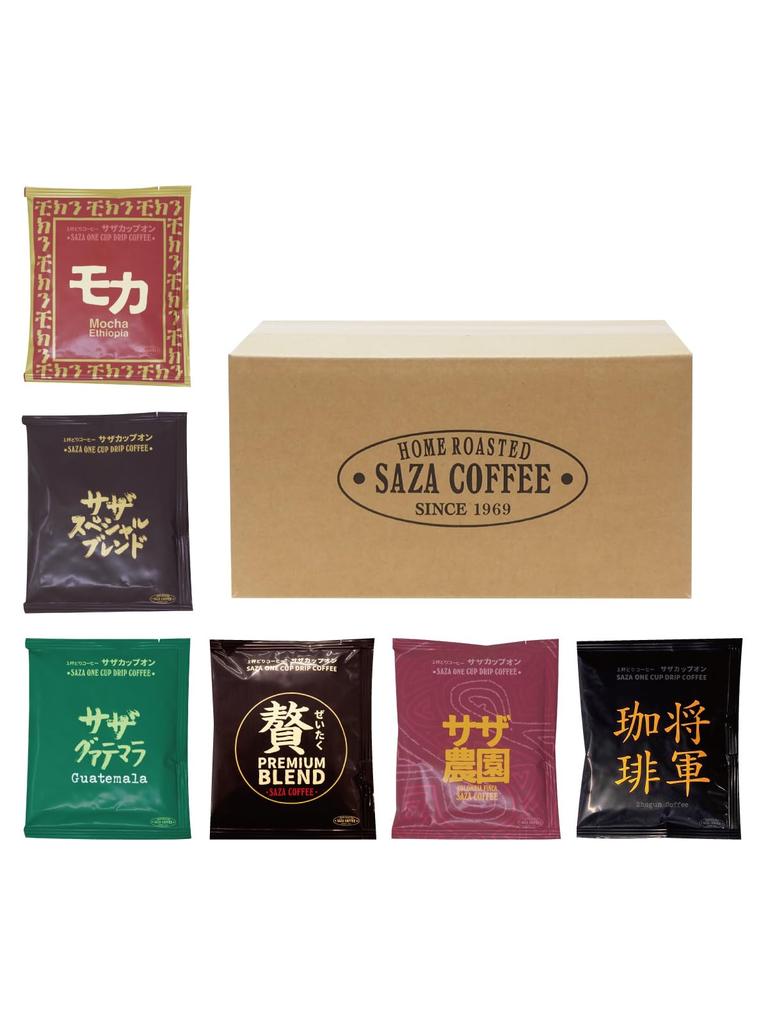 Saza Coffee 1 Cup Coffee Drip Drip Pack Dark Roast Specialty Store Taste 12g X 30 Sheets Set Coffee Tasting 6 Types Day Present Popular Day Gift 30P
