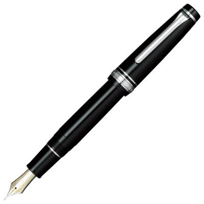 Перьевая ручка Sailor Professional Gear Silver Black Fine Point 11-2037-220
