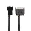 CRJ 15-Pin Male SATA to 1/2 Fan Sleeved Power Adapter Cable 3 Pin/4 Pin Laptop Motherboard CPU Fan Extension Cable
