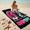1PC Custom Name Soccer Art: Bold & Colorful Beach Towel Highly Absorbent And Sand-Resistant Towel for Swimming, Pool, Yoga, And Travel Lightweight
