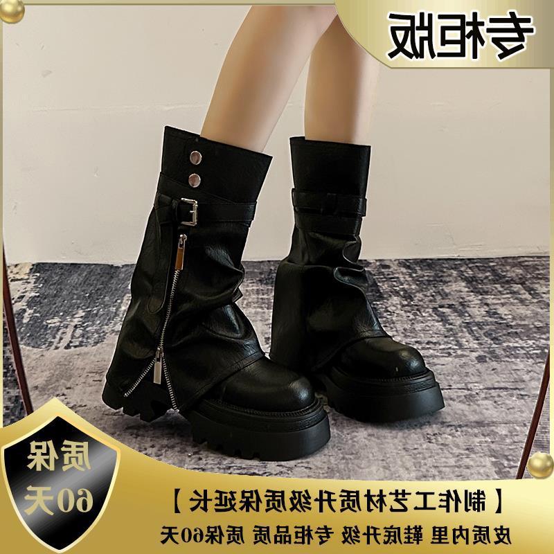 Короткие ботинки, ботинки Martin на толстой подошве в британском стиле, брюки-трубы, укороченные на осень и зиму, новые маленькие ботинки, женская мода и комфорт