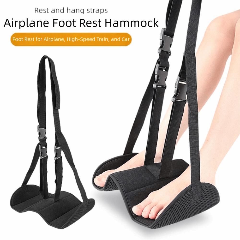 Breathable Airplane Foot Hammock Adjustable Airplane Foot Rest Leg Support Cushion Train Bus