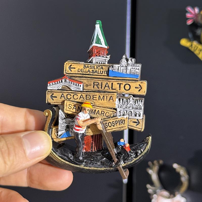 3D Городские Магниты-Сувениры для Путешествий: Европейский и Глобальный Регионы