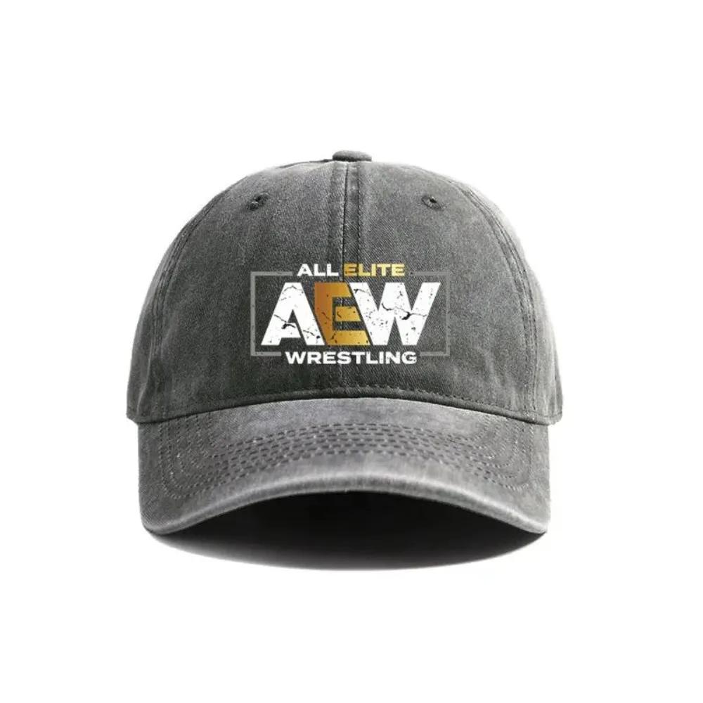 Все Элитные AEW Рестлинг Кепка-бейсболка AEW Летние Потертые Папа-кепки Мужские Для улицы Регулируемые Хлопковые Кепки Защита от солнца для улицы