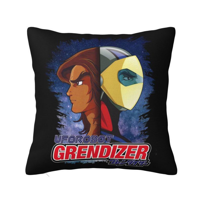 Custom Grendizer Lucca Cushion Cover 40x40cm UFO Robot Goldrake Velvet Cute Pillow Cases Decor Home