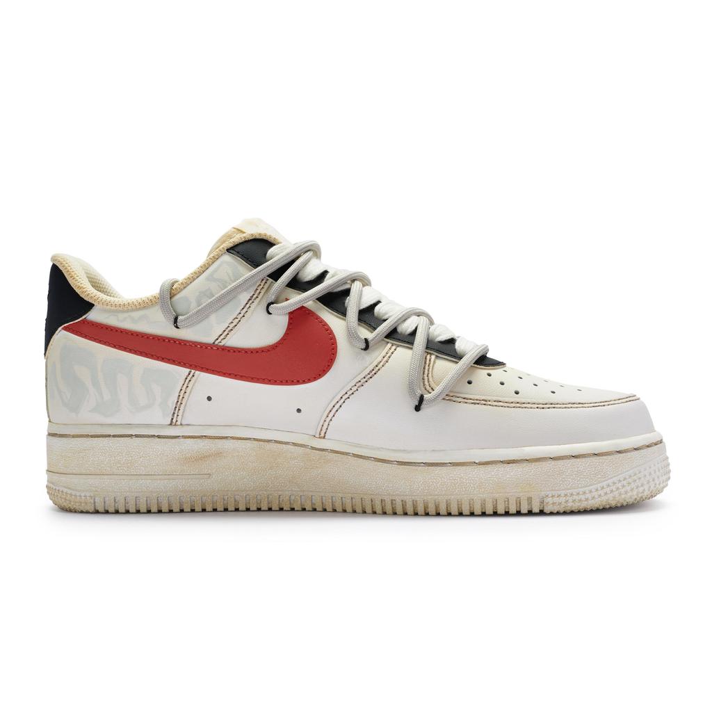 Nike Кроссовки Air Force 1 Low Skateboard Shoes GS Бежевый Белый Красный DH2920-111(Team80-S-BOX)