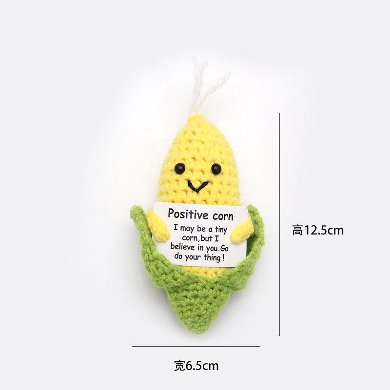 Творчество Ручная работа Позитивная кукла Картофель с карточкой Украшение для дома Вязание Кукла Гороховая пчела Картофель Украшения для офиса