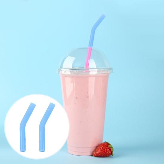 2 шт. силиконовые насадки для соломинок, чехлы для металлических соломинок, многоразовые защитные насадки для пищевых соломинок, гибкие, не содержащие бисфенола А, термостойкие сменные насадки для локтей