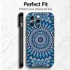 Mandala Style Pattern Soft Phone Case for iPhone 16 16E 17 Air 15 Pro Max 14 Plus 13 Mini 11 12 7 Black Cover Back Shell