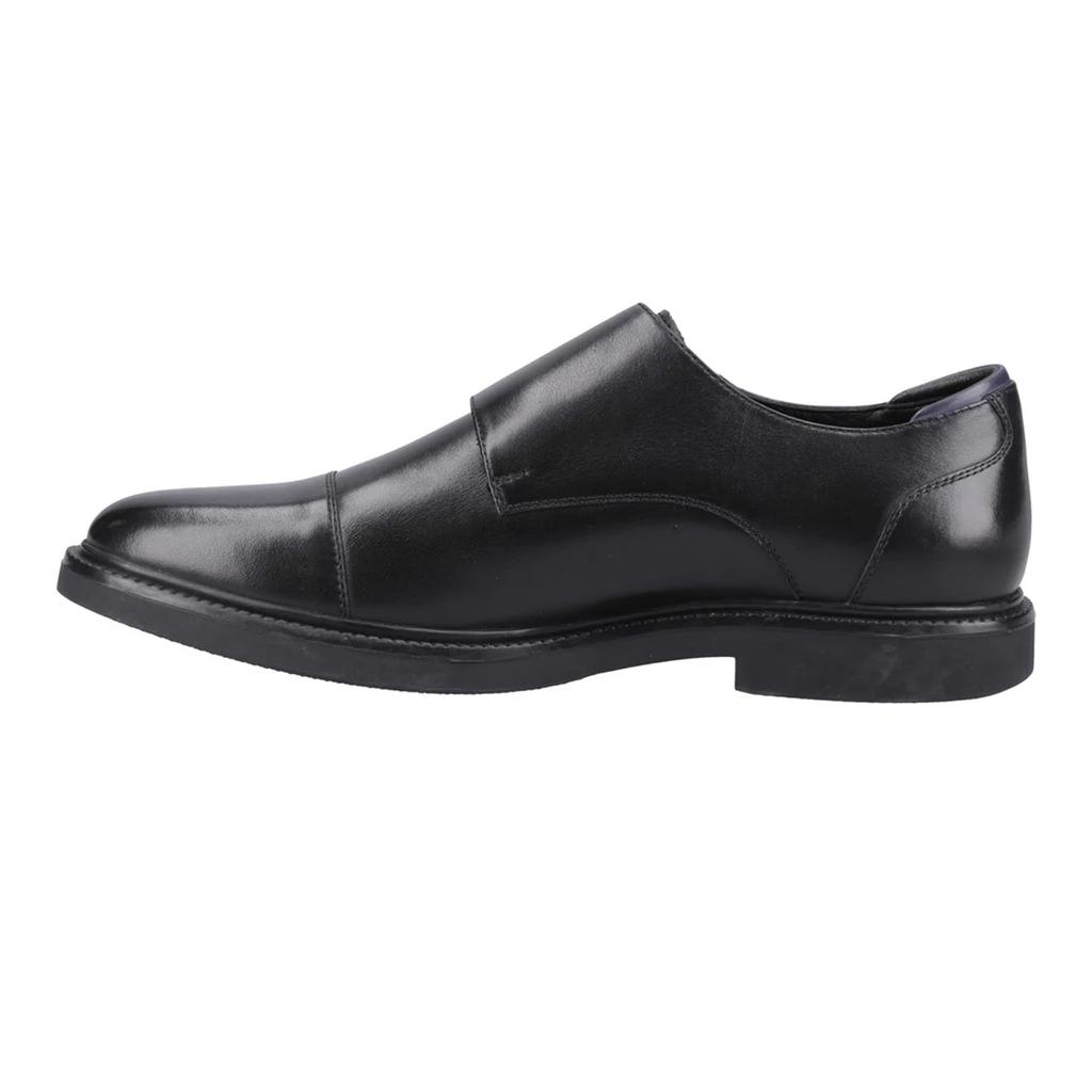 Hush Puppies Mens Kane Monk Leather Loafers