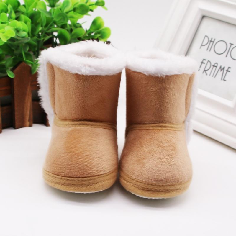 Winter Warm Newborn Cotton Snow Boots Girls Boys Toddler First Walkers Cute Non-slip Soft Sole Unisex Boots