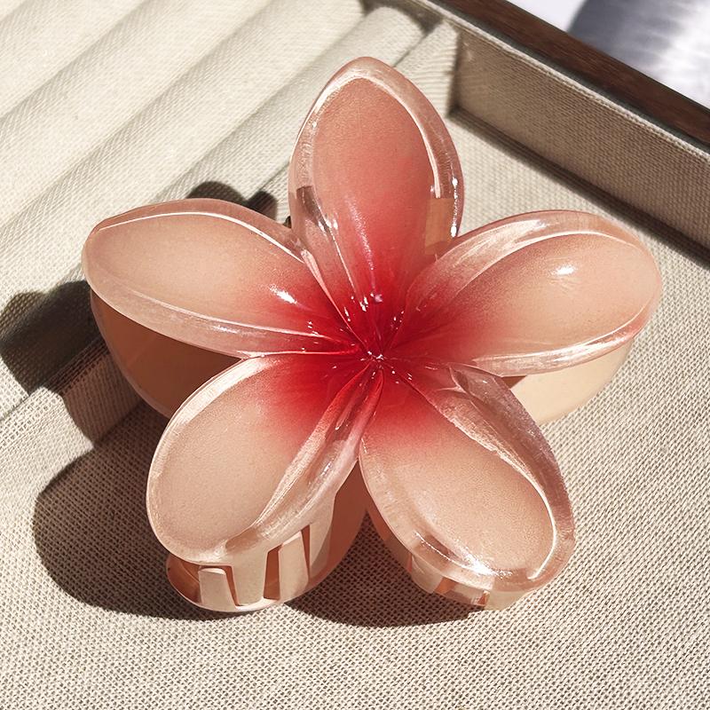 Новые гавайские градиентные цветочные заколки для волос женские модные большие заколки для волос шпильки для девочек заколки аксессуары для волос в стиле бохо