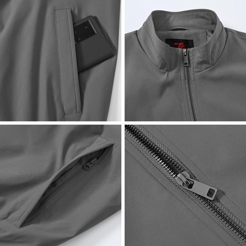 Mountain Water Golf Light Work Climbing Thin Весенняя и осенняя одежда Серый [Gopune] Мужская парка, водоотталкивающая, одежда, верхняя одежда, куртка, джемпер,