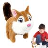 Plush Toy Plush Electric Music Toy With Sounds Animated Squirrel Walking Toy  Christmas Toys Gift