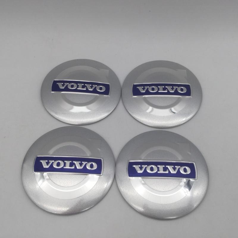 zshkr7 4pcs 3D For VOLVO 56mm 60mm 65mm Car Wheel hub Center Cap emblem Badge covers sticker Decals Styling accessories
