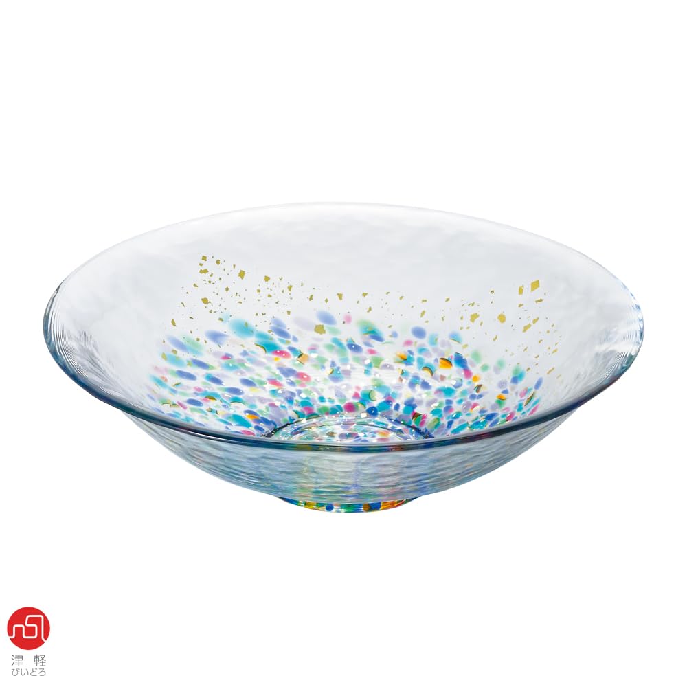 ADERIA Tsugaru Vidro MATSURI Gold Shallow Сделано в маленьком японском стиле Маленький милый подарок на новоселье Пенсия День рождения F71931 Чаша, Япония, Чаша, Столовые приборы,