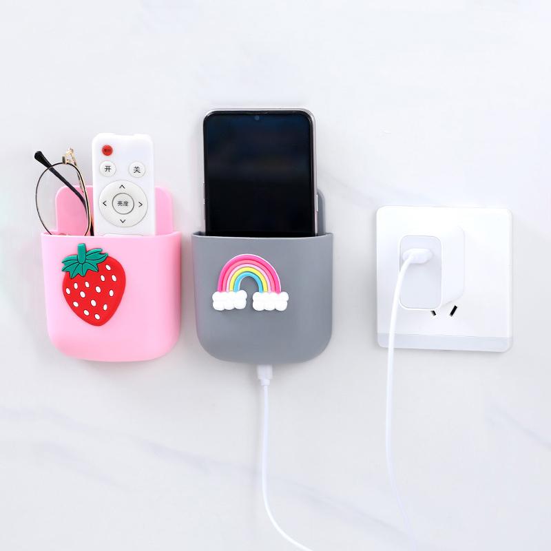 Настенный органайзер, ящик для хранения, пульт дистанционного управления без дырокола, настенный держатель для мобильного телефона, многофункциональный крючок для зарядки