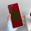 Чехол для телефона Samsung Galaxy S26 S25 S24 S23 S22 Ultra S20 S21 FE 5G Plus Мягкий прозрачный чехол Флаг Марокко Футбол