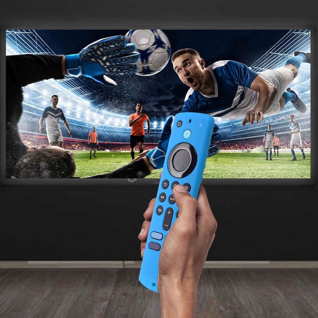 Для абсолютно нового пульта дистанционного управления Amazon Fire TV Stick 4K Силиконовый чехол Защита от падений Пыленепроницаемый Ударопрочный Силиконовый чехол Защита от падений