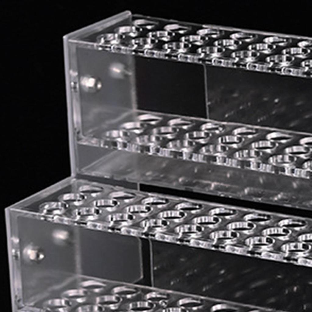 Прозрачный держатель подставки для ручки для стола с несколькими слотами Прочная прочная многофункциональная кисточка для макияжа