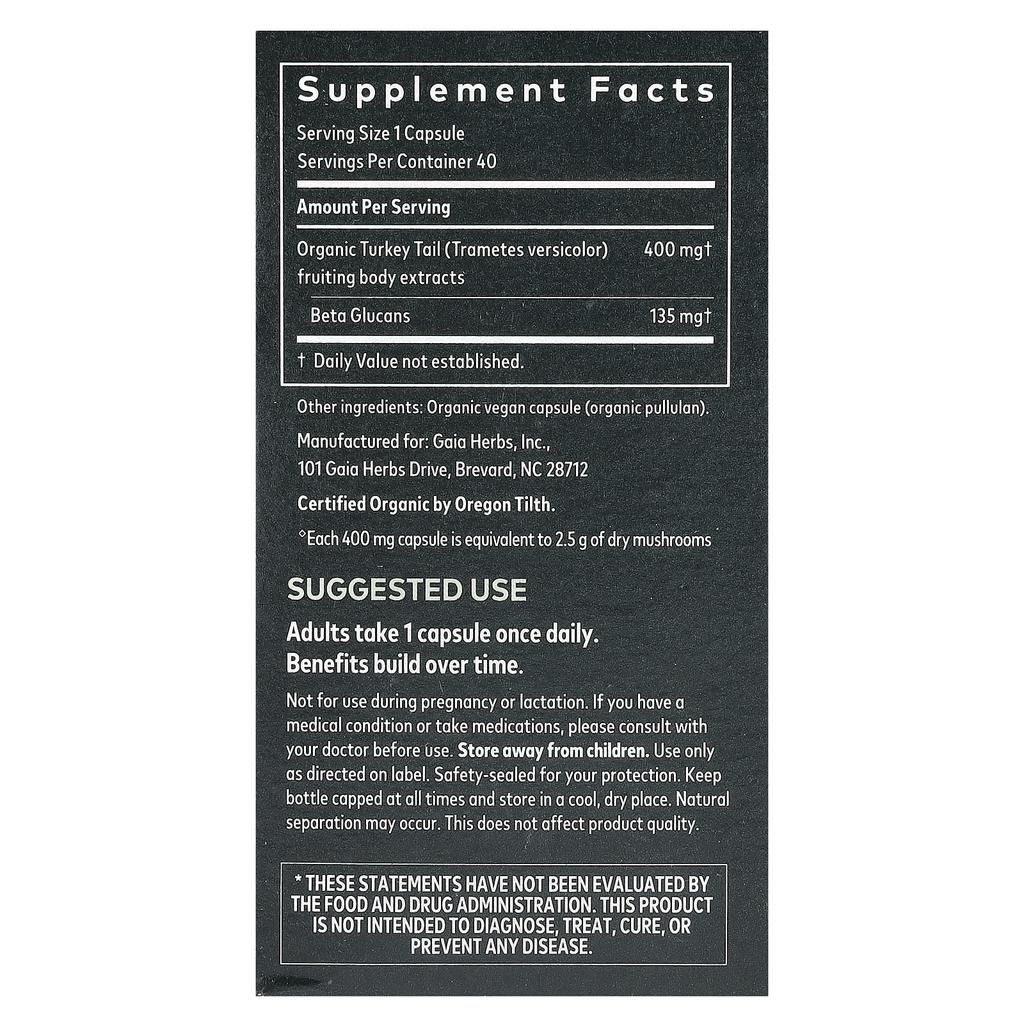 Cloud Mushroom, Veggie Capsules 40