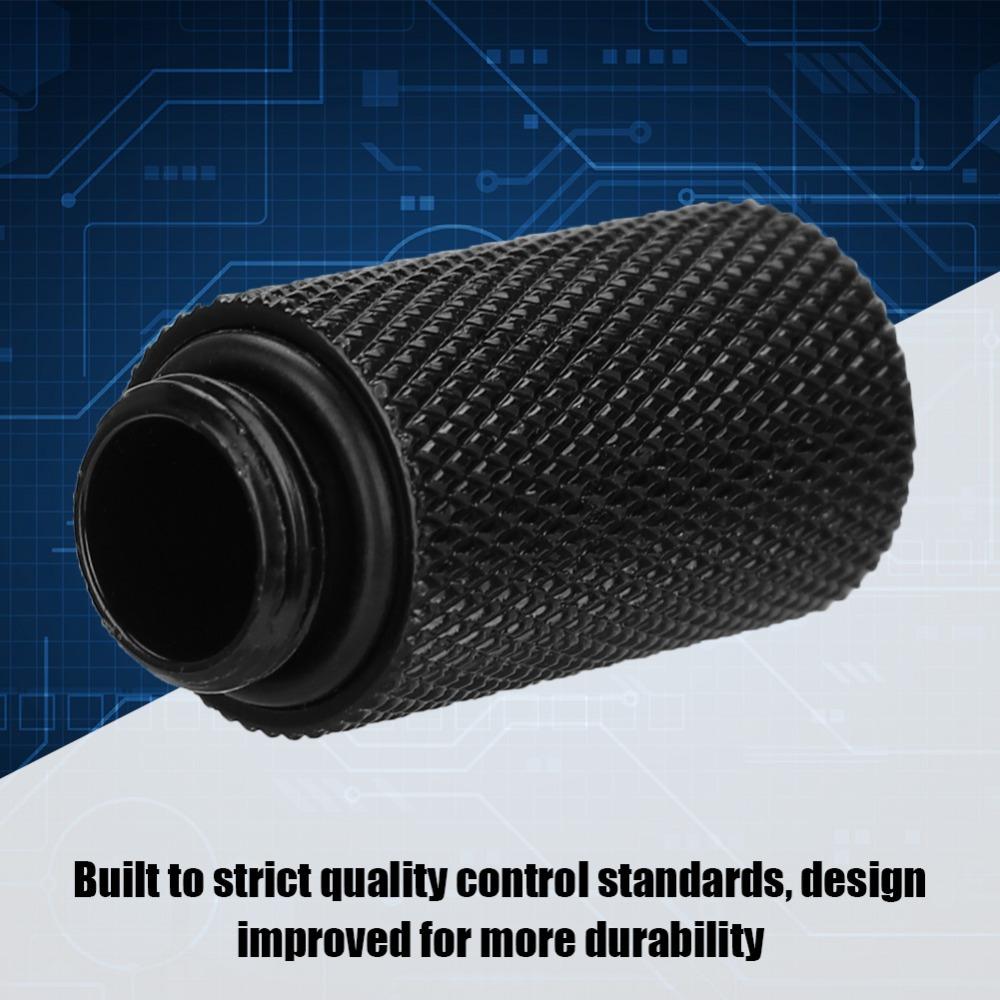 Black/Silver Male to Female Extender G1/4 Water Cooling System Accessories Gaming PC