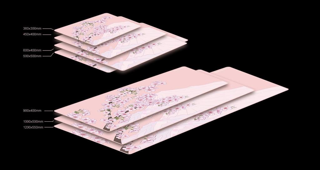 Aqua Control II Sakura Pink XL Gaming Mouse Pad X-raypad (Xraypad AC2SPXL) [Used]