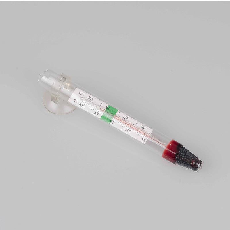 Glass Tube Aquarium Thermometer Temperature Submersible Suction Aquariums Tanks Decor